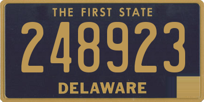DE license plate 248923