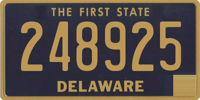 DE license plate 248925