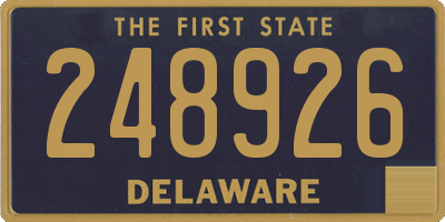 DE license plate 248926