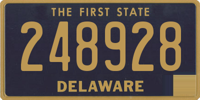 DE license plate 248928