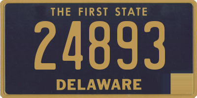 DE license plate 24893