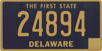 DE license plate 24894