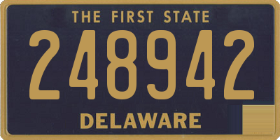 DE license plate 248942