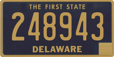 DE license plate 248943