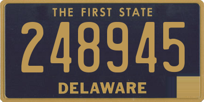 DE license plate 248945