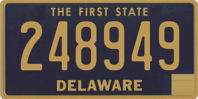 DE license plate 248949