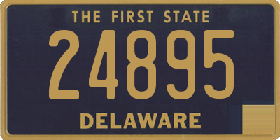DE license plate 24895