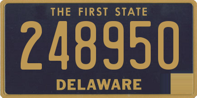 DE license plate 248950