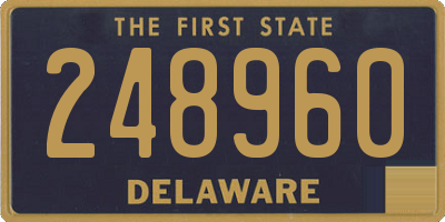 DE license plate 248960