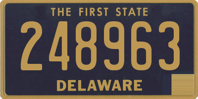 DE license plate 248963