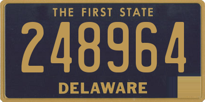 DE license plate 248964