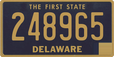 DE license plate 248965