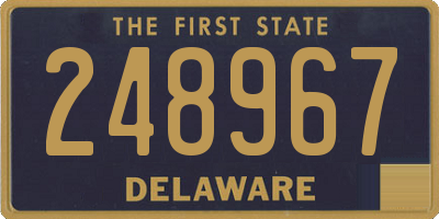 DE license plate 248967