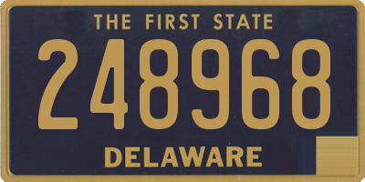 DE license plate 248968