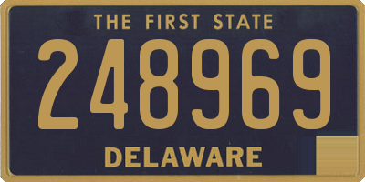 DE license plate 248969