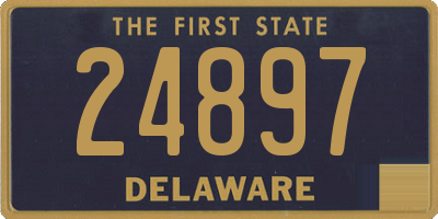 DE license plate 24897