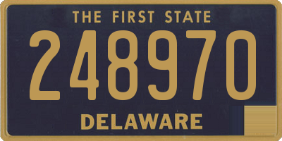 DE license plate 248970