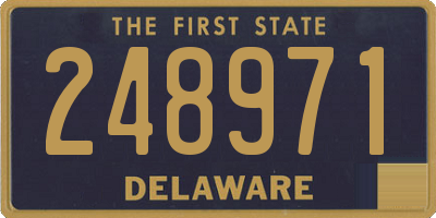 DE license plate 248971