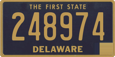DE license plate 248974