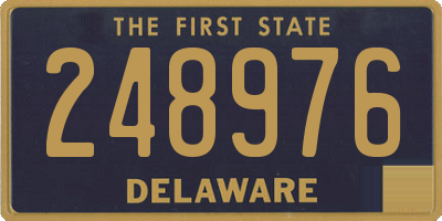DE license plate 248976