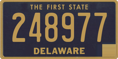 DE license plate 248977