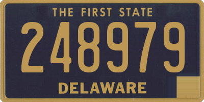 DE license plate 248979