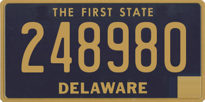 DE license plate 248980