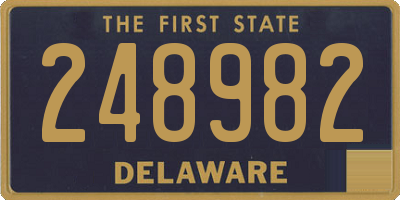 DE license plate 248982