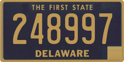 DE license plate 248997