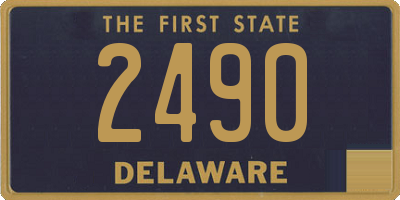 DE license plate 2490