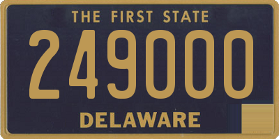 DE license plate 249000