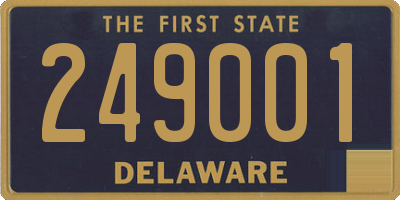 DE license plate 249001