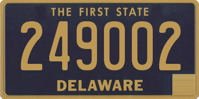DE license plate 249002