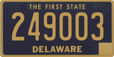DE license plate 249003