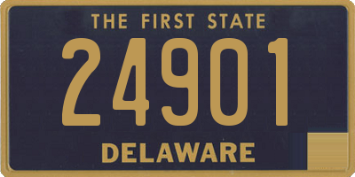 DE license plate 24901