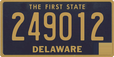 DE license plate 249012