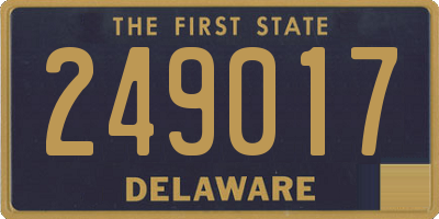 DE license plate 249017