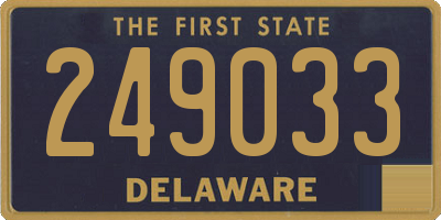 DE license plate 249033