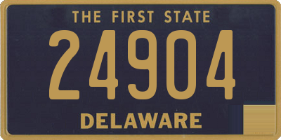 DE license plate 24904
