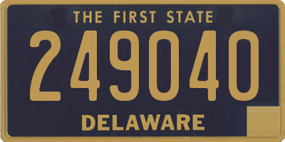 DE license plate 249040