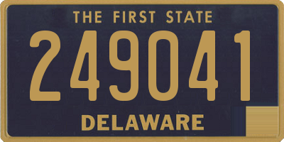 DE license plate 249041