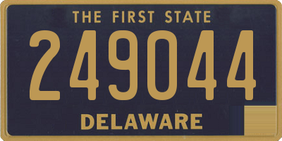 DE license plate 249044