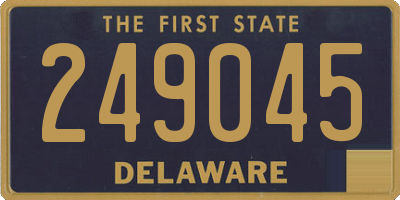 DE license plate 249045