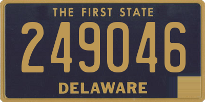 DE license plate 249046
