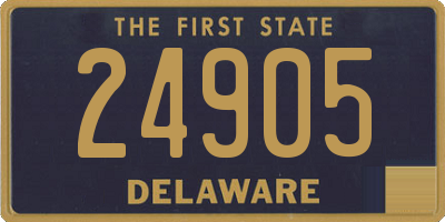 DE license plate 24905