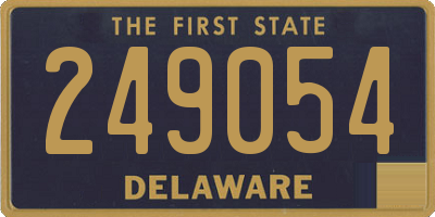 DE license plate 249054