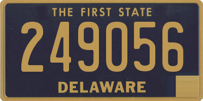 DE license plate 249056