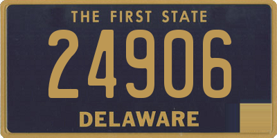 DE license plate 24906