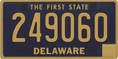 DE license plate 249060
