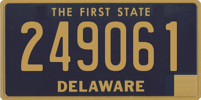 DE license plate 249061